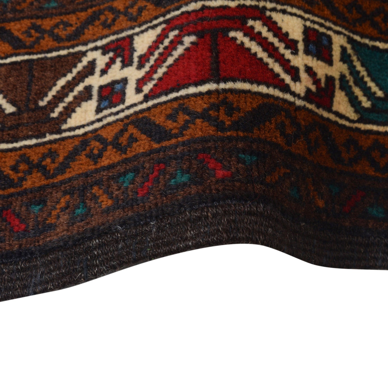 Baluchi Rug Handmade Multi Geometric 3x5 ft