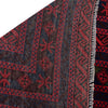 Bokhara Rug Handmade Deep Red Medallion 9x12 ft
