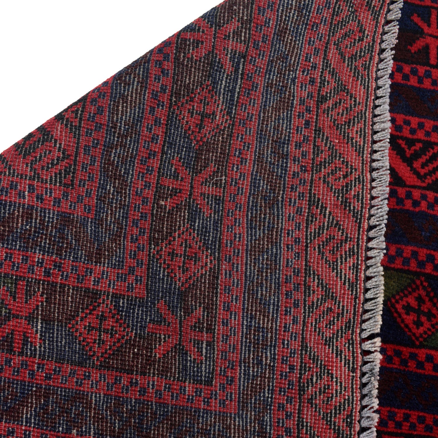 Bokhara Rug Handmade Deep Red Medallion 9x12 ft