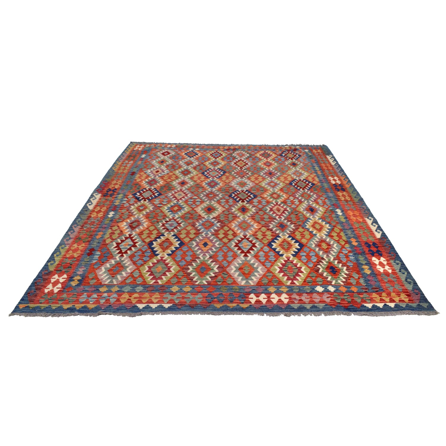 Handmade Multi Kilim Geometric 8x10 ft