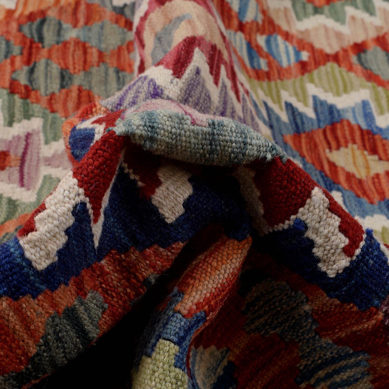Handmade Multi Kilim Geometric 8x10 ft