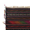 Table Sheet Area Rug Runner Handmade Multi Curvilinear 5'
