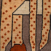Pictorial Rug Handmade Brown Design