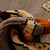 Pictorial Rug Handmade Brown Design