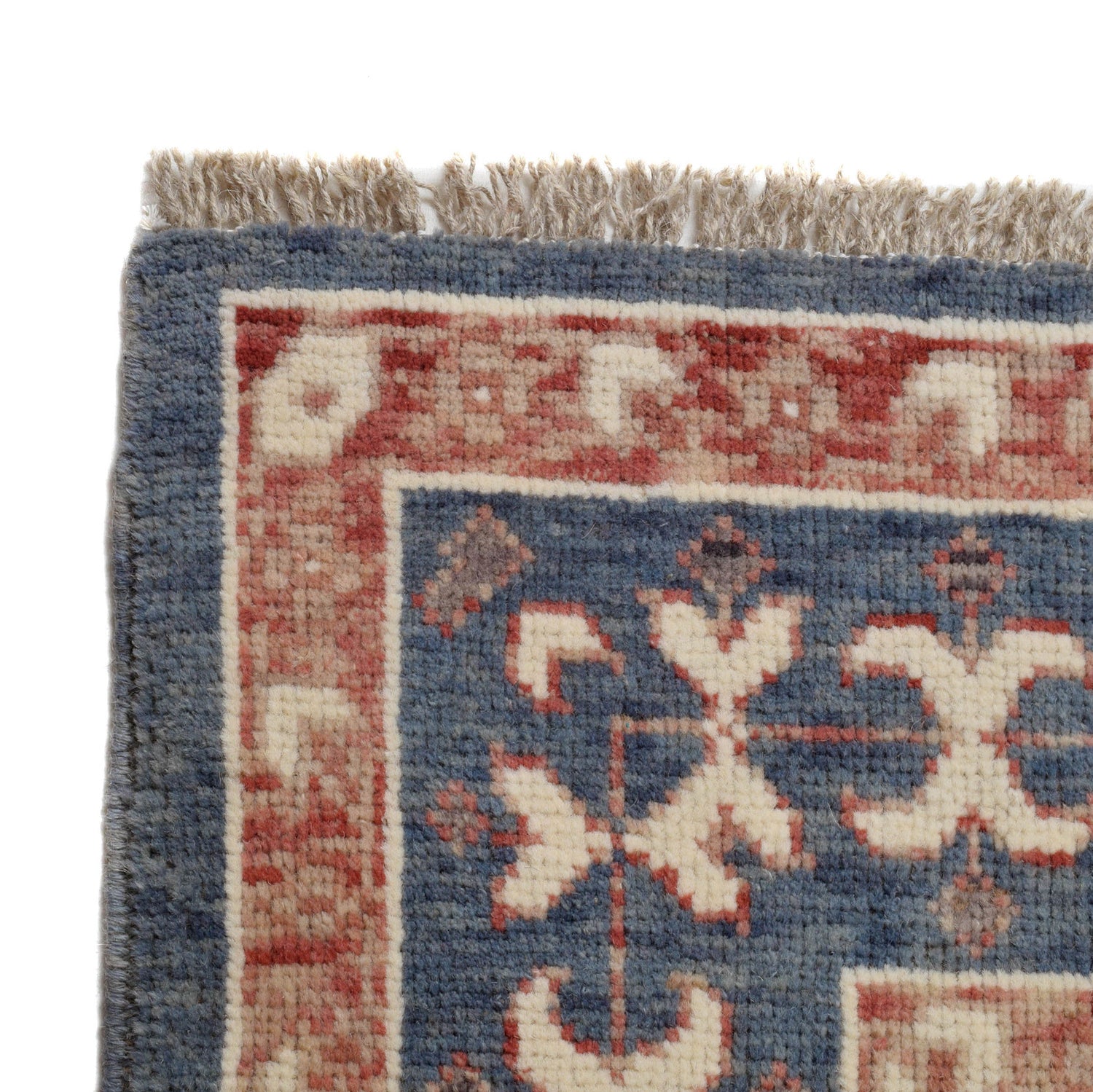 Mamluk Area Rug Handmade Gray Medallion 8x10 ft
