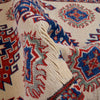 Kazak Rug Handmade Ivory Medallion 3x5 ft