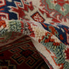 Kazak Rug Handmade Ivory Medallion 2x4 ft