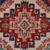 Kazak Rug Handmade Ivory Medallion 2x4 ft