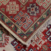Kazak Rug Handmade Ivory Medallion 2x4 ft