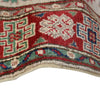Kazak Rug Handmade Ivory Medallion 2x4 ft