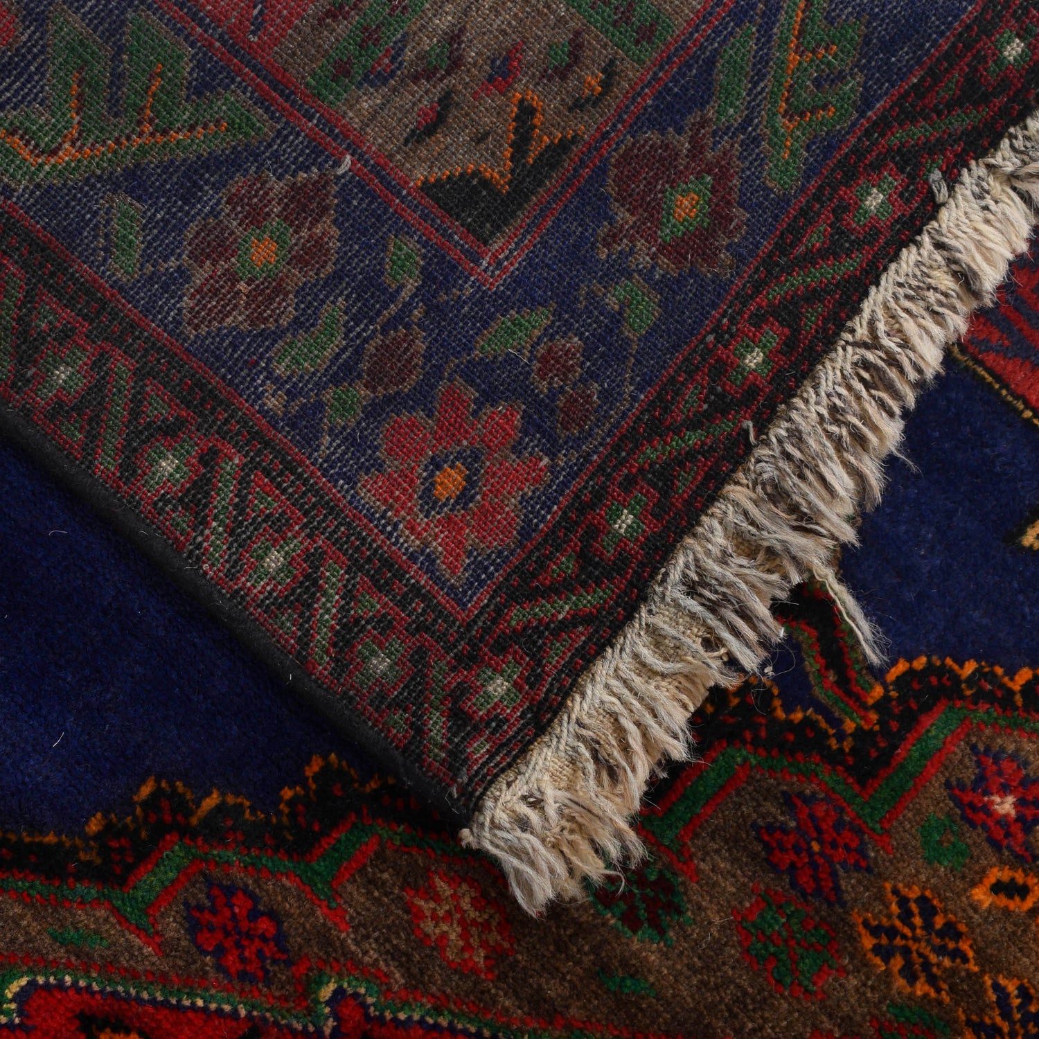 Baluchi Rug Handmade Multi Geometric 4x6 ft