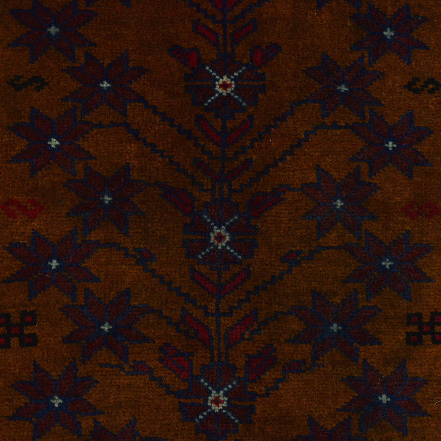 Baluchi Rug Handmade Brown Prayer Design 2x4 ft