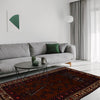 Baluchi Rug Handmade Brown Prayer Design 2x4 ft