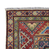 Kazak Rug Handmade Ivory Medallion 4x7 ft