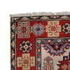 Kazak Rug Handmade Ivory Medallion 2x4 ft