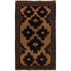 Baluchi Rug Handmade Multi Geometric 3x5 ft