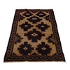 Baluchi Rug Handmade Multi Geometric 3x5 ft