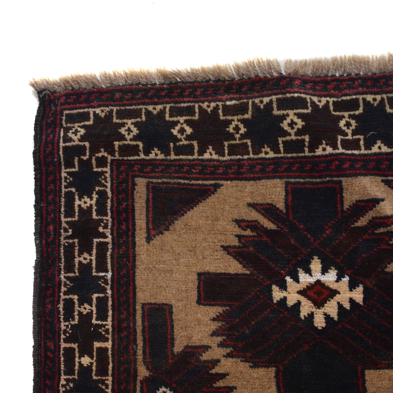 Baluchi Rug Handmade Multi Geometric 3x5 ft