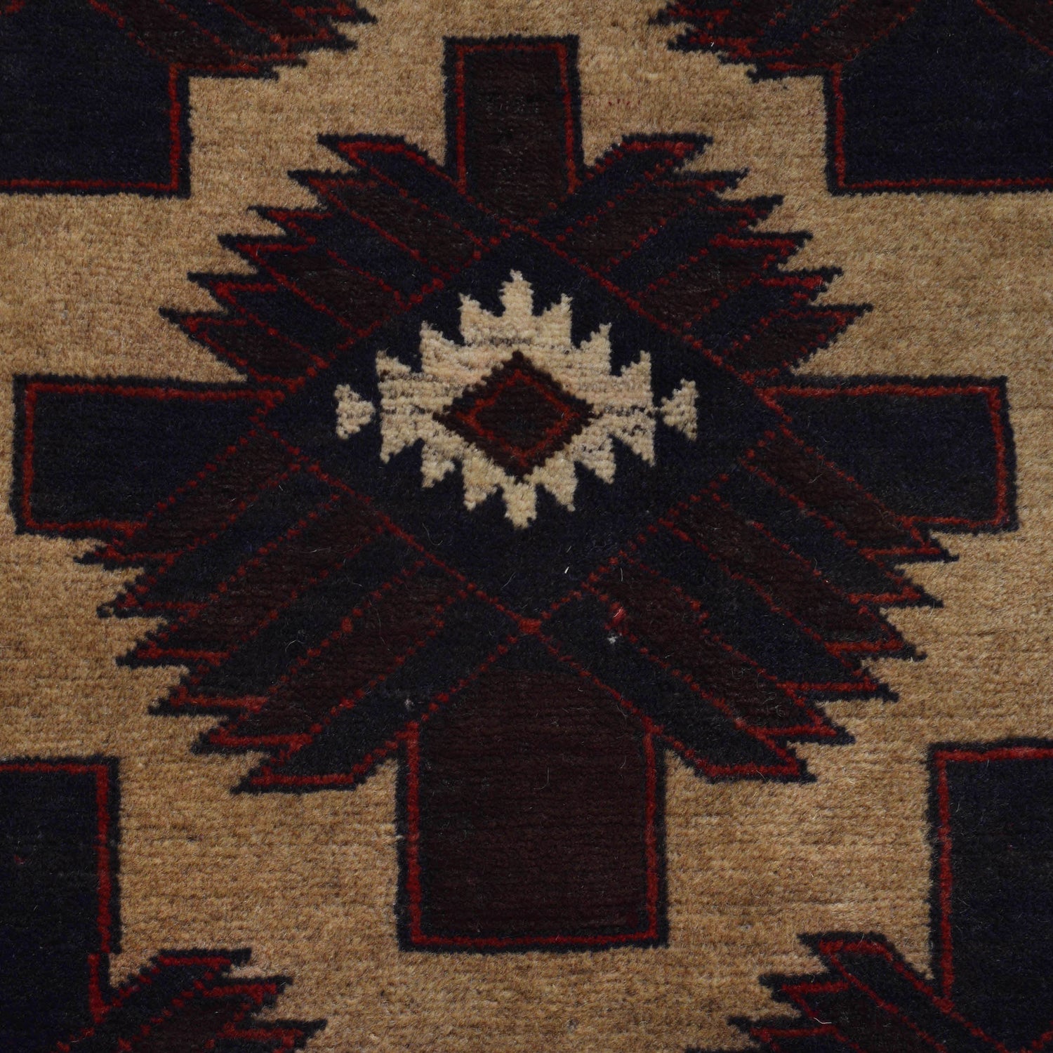 Baluchi Rug Handmade Multi Geometric 3x5 ft