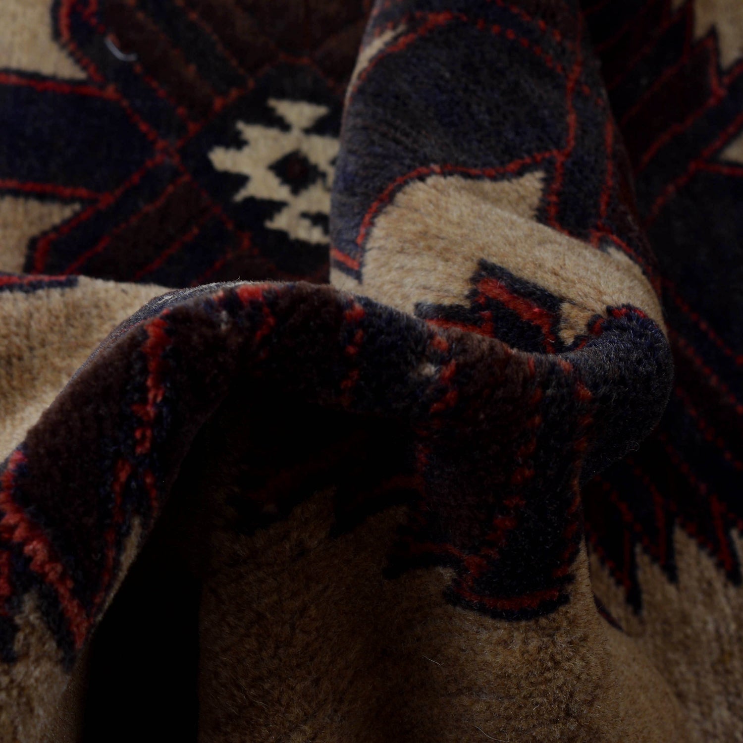 Baluchi Rug Handmade Multi Geometric 3x5 ft