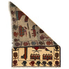 War Area Rug Handmade Beige Rifle 2 x 3 ft
