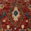 Oushak Area Rug Handmade Firebrick Floral 4x6 ft