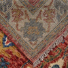 Oushak Area Rug Handmade Firebrick Floral 4x6 ft