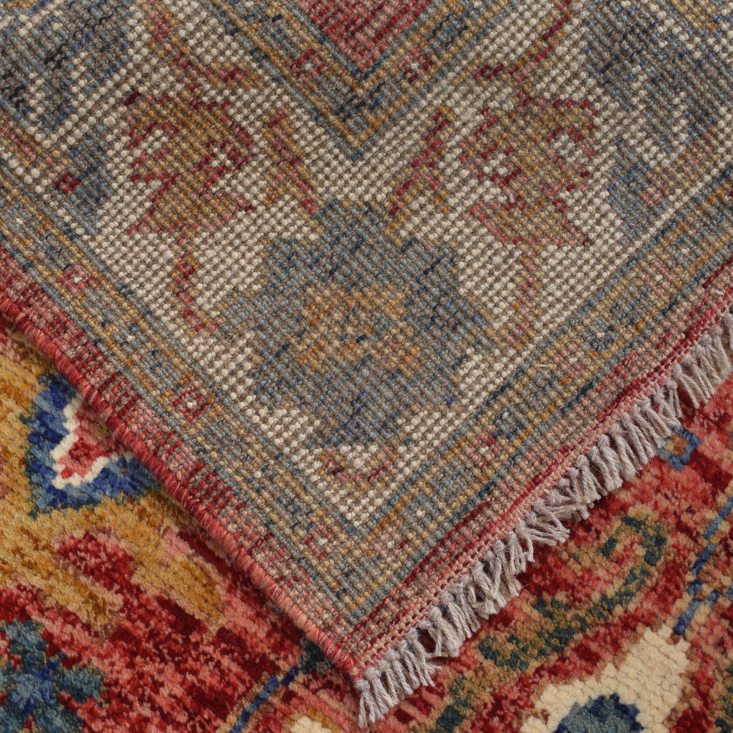 Oushak Area Rug Handmade Firebrick Floral 4x6 ft