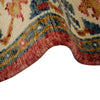 Oushak Area Rug Handmade Firebrick Floral 4x6 ft