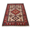 Kazak Rug Handmade Ivory Medallion 3x5 ft
