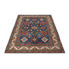 Kazak Rug Handmade Blue Medallion 5x8 ft