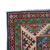 Kazak Rug Handmade Blue Medallion 5x8 ft