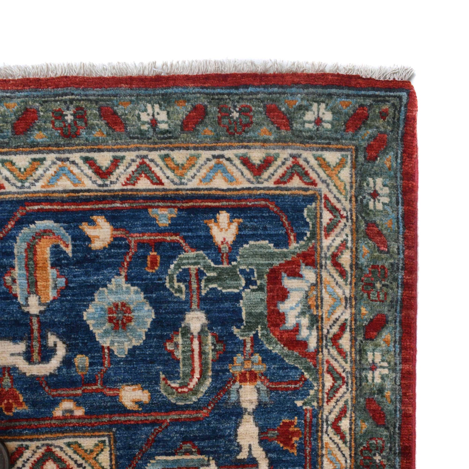 Heriz Area Rug Handmade Red Medallion 10x14 ft