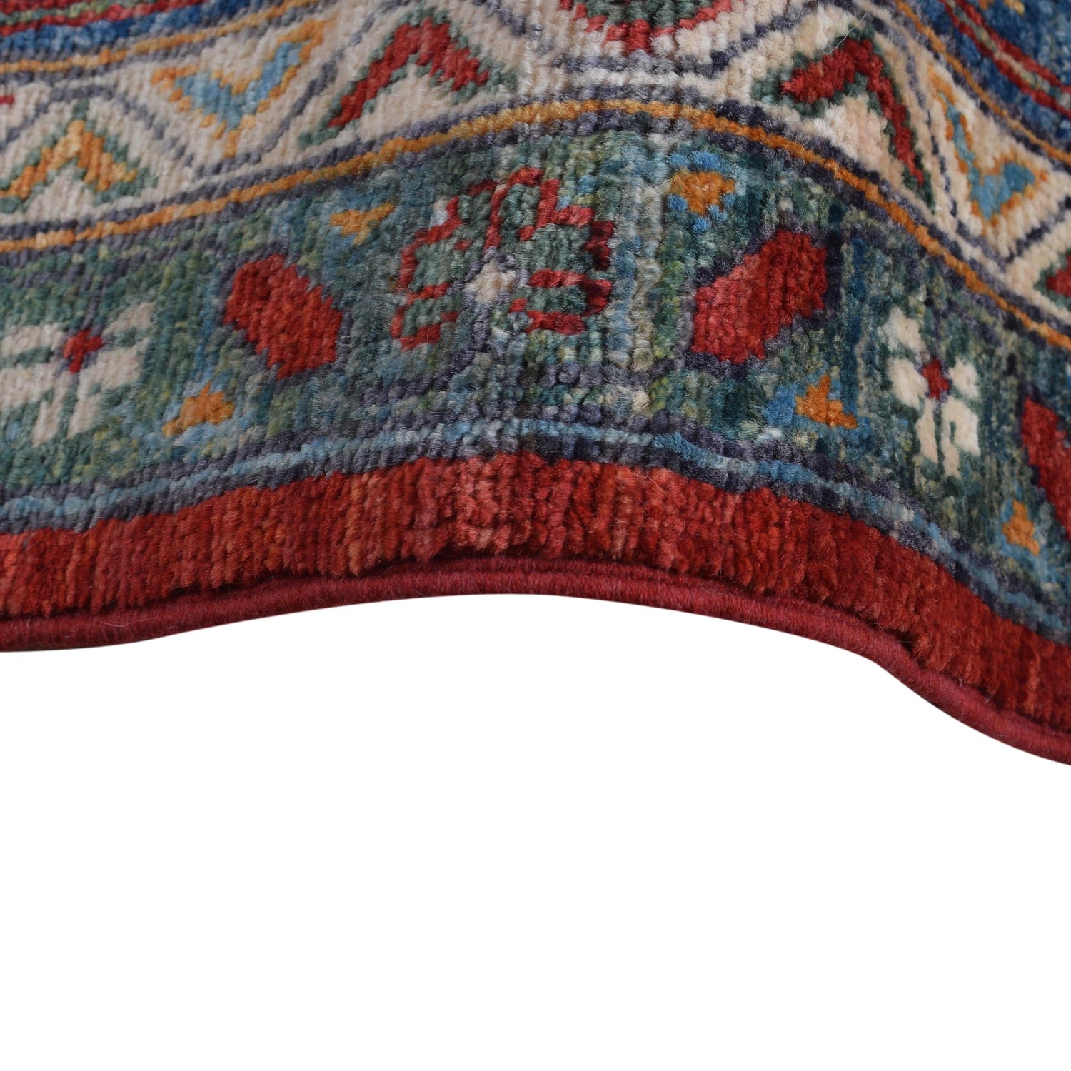 Heriz Area Rug Handmade Red Medallion 10x14 ft
