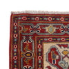 Heriz Area Rug Handmade Red Medallion 2x4 ft