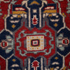 Heriz Area Rug Handmade Red Medallion 2x4 ft