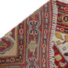 Heriz Area Rug Handmade Red Medallion 2x4 ft