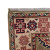 Kazak Rug Handmade Gray Medallion 2x4 ft