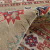 Kazak Rug Handmade Gray Medallion 2x4 ft