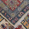Kazak Rug Handmade Beige Medallion 7x10 ft
