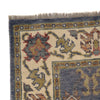 Oushak Area Rug Handmade Gray Floral 4x6 ft