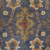 Oushak Area Rug Handmade Gray Floral 4x6 ft