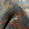 Oushak Area Rug Handmade Gray Floral 4x6 ft