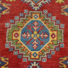 Kazak Rug Handmade Red Medallion 4x6 ft