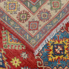 Kazak Rug Handmade Red Medallion 4x6 ft