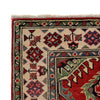 Kazak Rug Handmade Red Medallion 2x4 ft