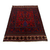 Baluchi Rug Handmade Red Geometric 4x6 ft