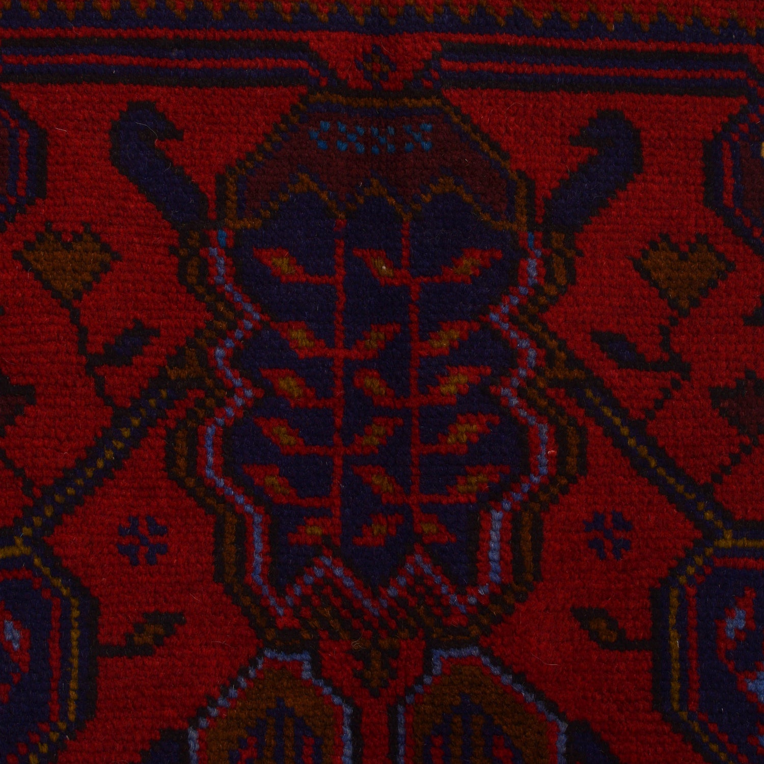 Baluchi Rug Handmade Red Geometric 4x6 ft