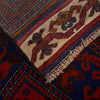 Baluchi Rug Handmade Red Geometric 4x6 ft