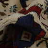 War Area Rug Handmade Ivory Tank + Helicopter 3x5 ft